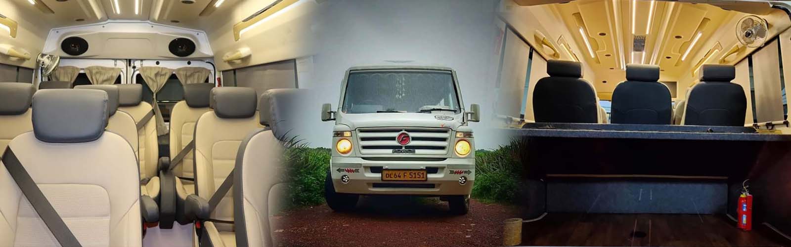 Super Luxury Tempo Traveller Hire in Delhi on Rent at Cheapest Price Rs 17 Per Km